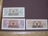 Three-note 1980 Nasha Islands set: 1, 2 and 5 Jiao. All say 