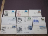 Batch of First Day of Issue envelopes and postcards, including 2 1957 50th Anniversary of Oklahoma