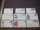 1960s-1990s batch of First Day of Issue envelopes and postcards, including 1969 45-cent Special