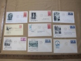 First Day covers , assorted U.S including Ohio and Virginia Late 40s - Early 50s