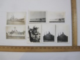 Lot of 7 Black and White Naval/Battleship Photographs