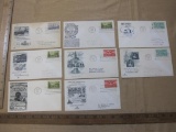 First Day Covers 1950s , Colorado , Maryland and Nevada included.