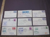 1950s US First Trip Highway Post Office First Day Covers commemorating routes between San Bernardino