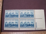 Women in Our Armed Services block of 4 1952 3 cent US postage stamps, #1013