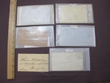 1830-1850's Correspondence from Maine and NH, including Portland, Augusta, Lewistown Maine and more