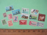 Lot of 14 Assorted Stamps from Samoa, Turks & Caicos Islands, Haiti, Panama and more