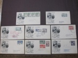 1950s First Day Covers from Bermuda, Fiji, Malta, Australia, and more, all commemorating the Royal