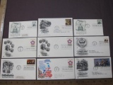 Lot of US First Day of Issue covers, including 3 1971 American Revolution Bicentenial, 1976 Spirit