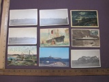 US and Foreign Battleships, Military Postcards, US Naval Yard, 2oz