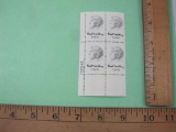 Block of 4 Carl Sandburg 13-Cent US Postage Stamps, Scott #1731