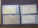 1840's Correspondence Postmarked from Norwich, Bath, Clinton and Dansville, NY 2oz