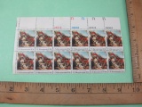 Large Block of 12 US Bicentennial Bunker Hill 10-Cent US Postage Stamps, Scott #1564