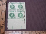 Garibaldi Champion of Liberty block of 4 1960 4 cent US postage stamps, #1168