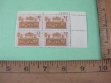 Block of 4 Centennial of Sound Recording 13-Cent US Postage Stamps, Scott #1705