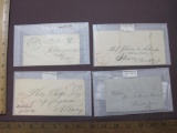 Correspondence circa 1850's from Upstate NY Towns, Homer, Palmyra, Ithaca and Canandaigua NY, 2oz