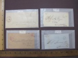 Correspondence from Upstate New York towns, c1840's, Utica, Cherry Valley, Clayton, and Chatham