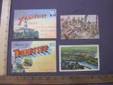 Tennesee Vintage Postcards, including two Souvenir Folders of Tennessee State, 3oz