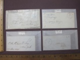 Postmarked Correspondence from Upstate NY, c 1840's, Oswego, Troy, and Waterford NY, 2oz