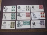 1950s and 1960s US First Day Covers, including Andrew Carnegie, Johnny Appleseed, Andrew Mellon, Sam
