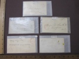 1820's-1840's Postmarked Correspondence from New Jersey towns, New Brunswick, Paterson, Newark,