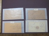 Antique Postmarked Letters from Upstate New York, circa 1840's, Homer, Troy and more, 2oz