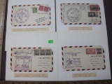 Four 1931 First Day Airmail Covers, including Raleigh NC, Wichita Falls TX, Valley City ND and