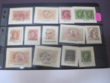 Lot of Assorted Swedish Stamps, 1880's to early 1900's, Hernosand, Horlid, Havero, Heby and others,