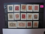 Lot of Stamps from Sweden, many 1880's Kattarp, Kallinge, Karlshamn, Laxa and others, 2oz