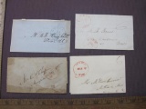 Vintage correspondence from Massachusetts dating from the 1840s