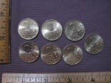 2000 Russia Set of 7 2 Ruble Coins Commemorating World War II Battles