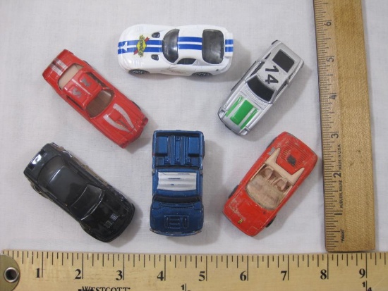 Lot of 6 Miniature Cars from Hot Wheels, Maisto and more, 7 oz