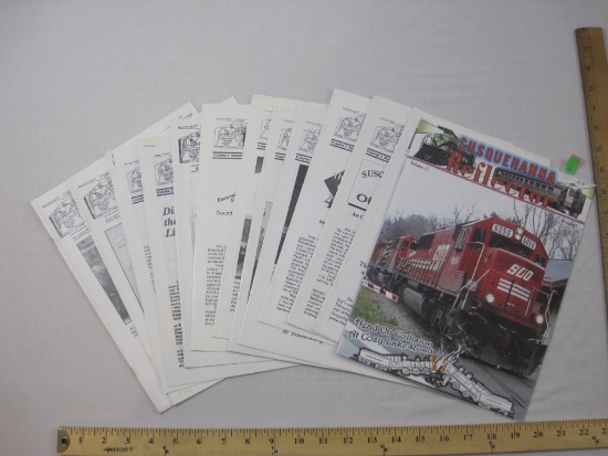 Lot of Susquehanna Reflector Railroad Magazines, 1990-2004, 1 lb 10 oz