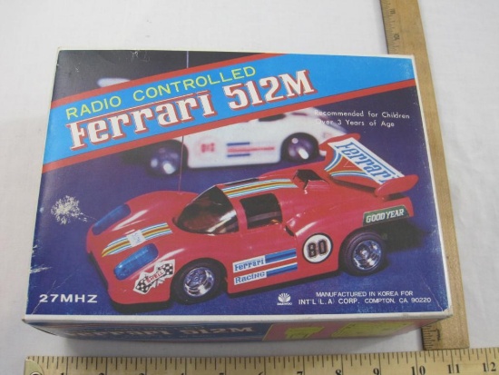 Radio Controlled Ferrari 512M in original box, Daewoo Int'l Corp, 13 oz