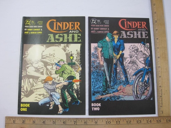 Two Cinder and Ashe Comic Books One and Two from Four Issue Mini Series, May-June 1988, DC Comics, 5