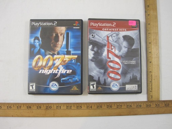 Two 007 PS2 Games including 007 Everything or Nothing and 007 Nightfire, games have been tested and