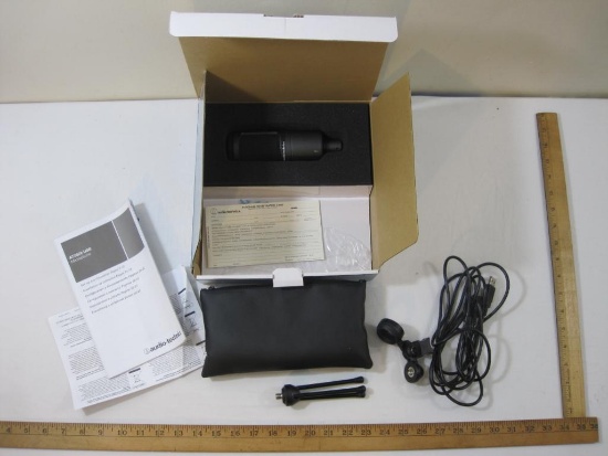 Audio-Technica AT2020 USB Cardioid Condenser Microphone in original box, Window & Mac Compatible, 2