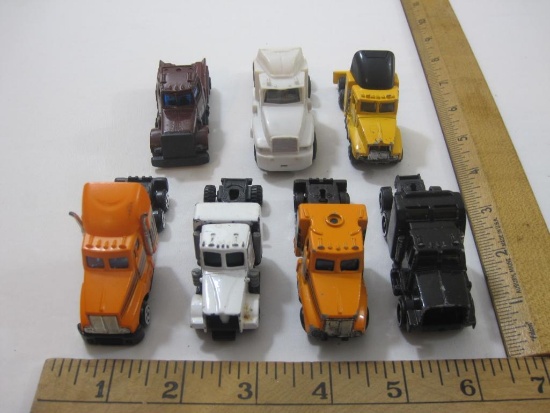 Lot of 7 Miniature Trucks, unbranded