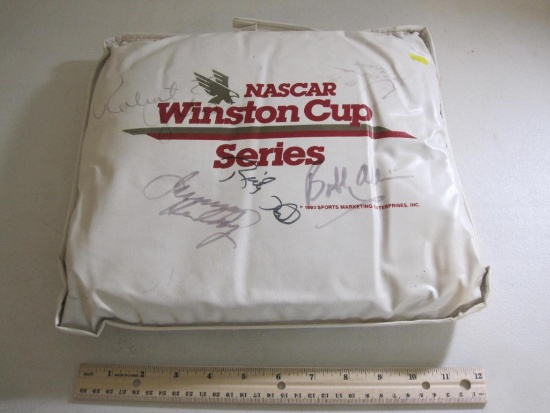 1992 NASCAR Winston Cup Series Seat Cushion Signed by Ricky Rudd, Bobby Allison , Dave Marcis and