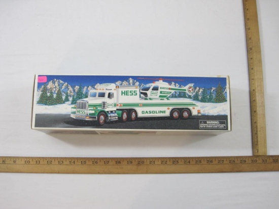 1995 Hess Toy Truck and Helicopter in original box, 1 lb 14 oz