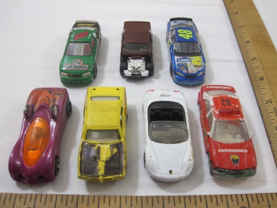 7 Miniature Cars from Matchbox, Hot Wheels and more including #48 & #8 Racecars