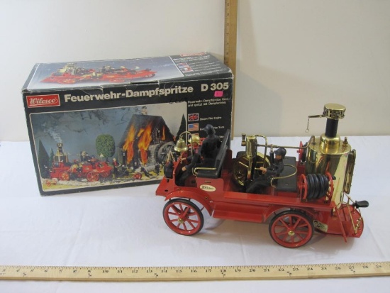 Wilesco Live Steam Fire Truck D305 with original box, 8 lbs