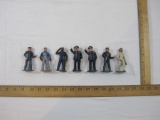 Lot of 7 Metal G Scale Railroad Figures, made in USA, 14 oz