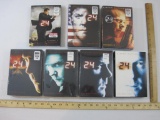 Seven Seasons of 24 Starring Kiefer Sutherland DVDs, all are sealed except season 1 which is