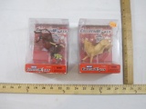 Two CollectiBulls Breyer Figures including Clayton's Pet and Little Yellow Jacket, new in original