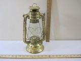 Heavy Brass Reproduction Barn Lantern, Fully Functioning, 1 lb 10 oz