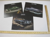 Bonneville, Luxury LeMans and Grand Prix 1974 Car Sales Brochures, each 4 pages, slight edge