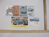 Four Vintage 1950s/1960 Hillman Husky Sales Brochures/Foldout Posters, 1956-1960, 4 oz