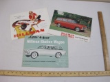 Three 1960s Hillman Sales Brochures/Foldout Posters including 1966 Hillman Super Minx Station Wagon,