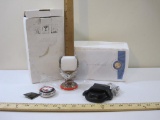 Franklin Mint Harley Davidson Pocket Watch with Eagle Stand, in original box, 1 lb 6 oz