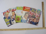 Five Political MAD Magazines featuring Bush, Trump, and more including Sept 1980-Feb 2016, 1 lb